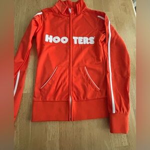 Hooters Orange Zip-Up Track Jacket